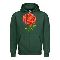 Sports Green All A Twitter Rose Zipper Hoodie - LillyAllenDesigns