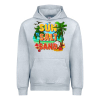 Heather Grey Sun salt sand Urban Hoodie - FaDigitalArtStudio
