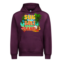 Mauve Wine Sun salt sand Urban Hoodie - FaDigitalArtStudio