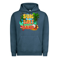 Pigment Midnight Navy Sun salt sand Urban Hoodie - FaDigitalArtStudio