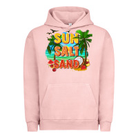 Pigment Salmon Sun salt sand Urban Hoodie - FaDigitalArtStudio