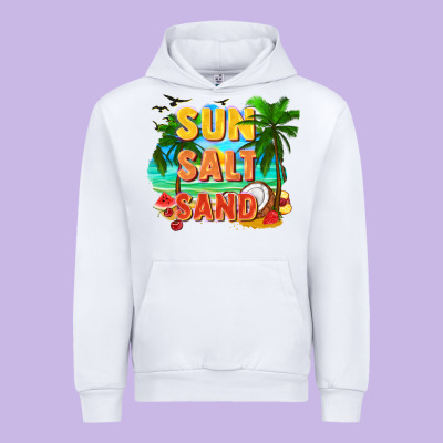 Sun Salt Sand Urban Hoodie Designed By Fadigitalartstudio