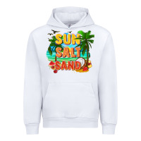 White Sun salt sand Urban Hoodie - FaDigitalArtStudio