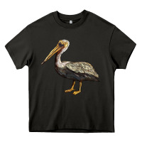 Asphalt louisiana state bird pelican Heavy Core Tee - BarkalooDesign
