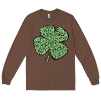 Chestnut leopard shamrock Long Sleeve Tee - MaliasSmallBusiness