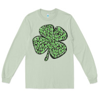 Matcha leopard shamrock Long Sleeve Tee - MaliasSmallBusiness