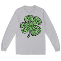 Moon Dust leopard shamrock Long Sleeve Tee - MaliasSmallBusiness