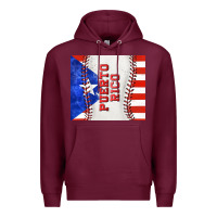 Burgundy baseball puerto rico tumbler tbs Premium Hoodie - TumblerDesignByShophia