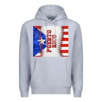 Heather Grey baseball puerto rico tumbler tbs Premium Hoodie - TumblerDesignByShophia