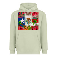 Matcha Mexican and Puerto Rico flag Heavyweight Hoodie - texasbilliewilder