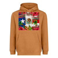 Meerkat Mexican and Puerto Rico flag Heavyweight Hoodie - texasbilliewilder