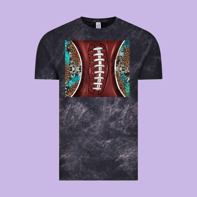 Western Pattern And American Football Vintage Tee Designed By Barkaloodesign