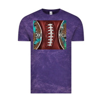 Cloud Purple western pattern and american football Vintage Tee - BarkalooDesign