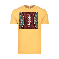 Vintage Mustard western pattern and american football Vintage Tee - BarkalooDesign