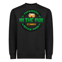 Black everybody in the pub getting tipsy Heavyweight Sweatshirt - MaliasSmallBusiness