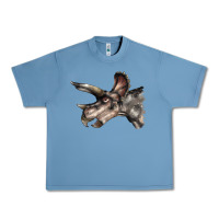 Pebble Blue Triceratops Horridus Face Urban Heavy Tee - LillyAllenDesigns