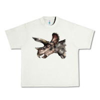 Pistachio Triceratops Horridus Face Urban Heavy Tee - LillyAllenDesigns