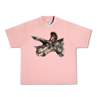 Salmon Triceratops Horridus Face Urban Heavy Tee - LillyAllenDesigns