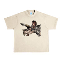 Sandshell Triceratops Horridus Face Urban Heavy Tee - LillyAllenDesigns