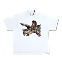 White Triceratops Horridus Face Urban Heavy Tee - LillyAllenDesigns