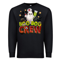 Black Boo Boo Crew Nurse Premium Sweatshirt - texasbilliewilder
