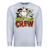Heather Grey Boo Boo Crew Nurse Premium Sweatshirt - texasbilliewilder