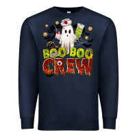 Navy Boo Boo Crew Nurse Premium Sweatshirt - texasbilliewilder