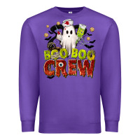Purple Boo Boo Crew Nurse Premium Sweatshirt - texasbilliewilder