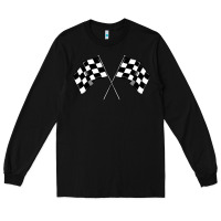 Black race flag Long Sleeve Tee - MaliasSmallBusiness