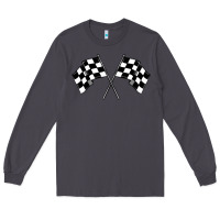 Smoke race flag Long Sleeve Tee - MaliasSmallBusiness
