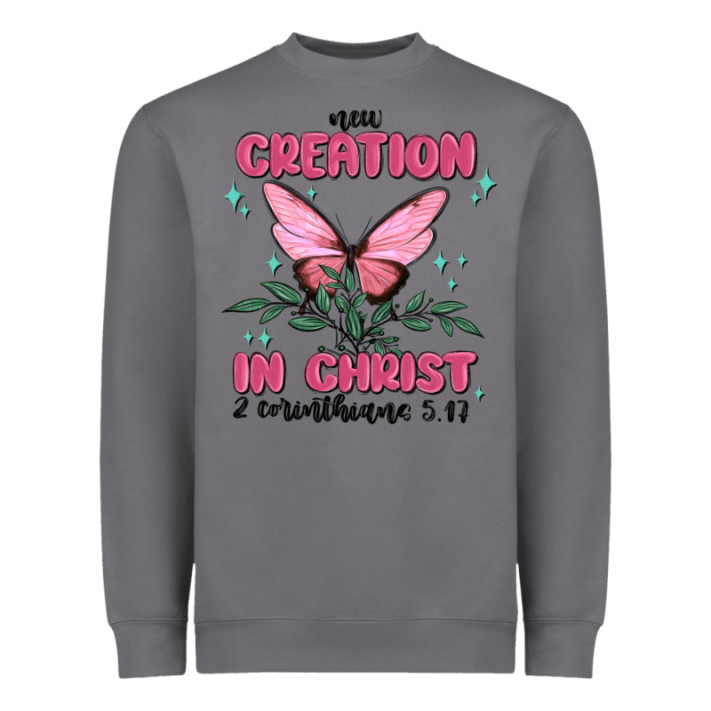 New Creation In Christ 2 Corinthians5.17 Heavyweight Sweatshirt by MaliasSmallBusiness | Teevron