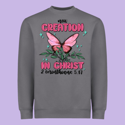New Creation In Christ 2 Corinthians5.17 Heavyweight Sweatshirt Designed By Maliassmallbusiness