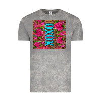Cloud Rock xoxo valentine's day pink roses and hearts Vintage Tee - Jasminsmagicworld
