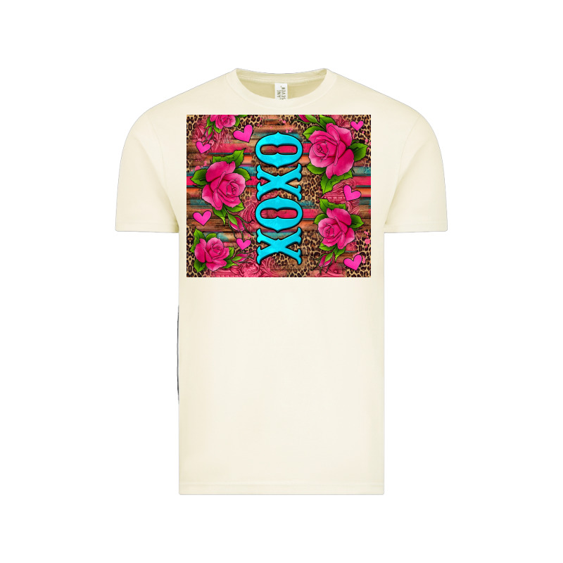 Xoxo Valentine's Day Pink Roses And Hearts Vintage Tee by Jasminsmagicworld | Teevron