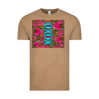Vintage Coffee xoxo valentine's day pink roses and hearts Vintage Tee - Jasminsmagicworld