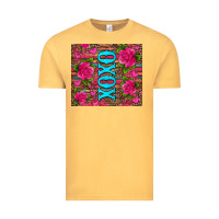 Vintage Mustard xoxo valentine's day pink roses and hearts Vintage Tee - Jasminsmagicworld