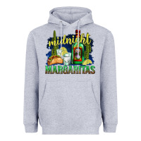 Heather Grey Midnight Margaritas Heavyweight Hoodie - texasbilliewilder