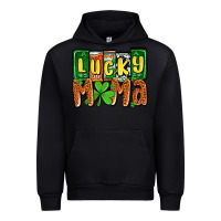 Black St. Patrick's lucky mama Urban Hoodie - OliviaCreatesArt