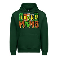 Forest Green St. Patrick's lucky mama Urban Hoodie - OliviaCreatesArt