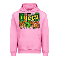 Fuchsia Pink St. Patrick's lucky mama Urban Hoodie - OliviaCreatesArt