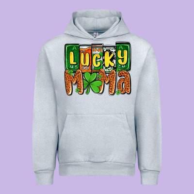 St. Patrick's Lucky Mama Urban Hoodie Designed By Oliviacreatesart