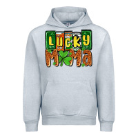 Heather Grey St. Patrick's lucky mama Urban Hoodie - OliviaCreatesArt