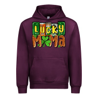 Mauve Wine St. Patrick's lucky mama Urban Hoodie - OliviaCreatesArt