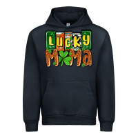 Navy St. Patrick's lucky mama Urban Hoodie - OliviaCreatesArt
