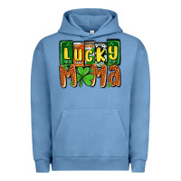Pigment Pebble Blue St. Patrick's lucky mama Urban Hoodie - OliviaCreatesArt
