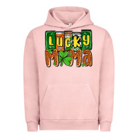 Pigment Salmon St. Patrick's lucky mama Urban Hoodie - OliviaCreatesArt