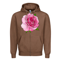 Chestnut All Dressed Up Rose Zipper Hoodie - LillyAllenDesigns