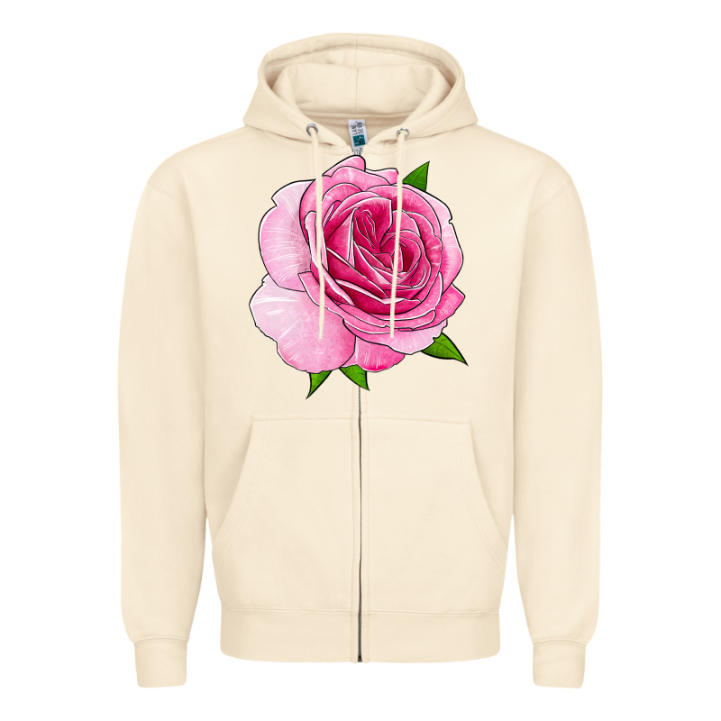 All Dressed Up Rose Zipper Hoodie by LillyAllenDesigns | Teevron