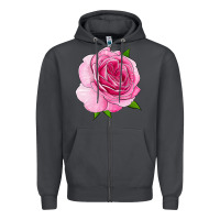 Smoke All Dressed Up Rose Zipper Hoodie - LillyAllenDesigns