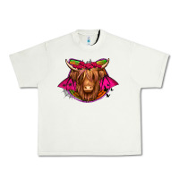 Pistachio halloween highland cow horseshoe Urban Heavy Tee - Jasminsmagicworld
